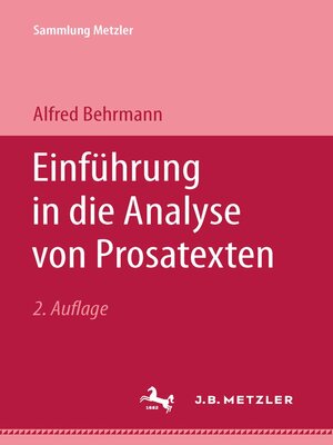 cover image of Einführung in die Analyse von Prosatexten